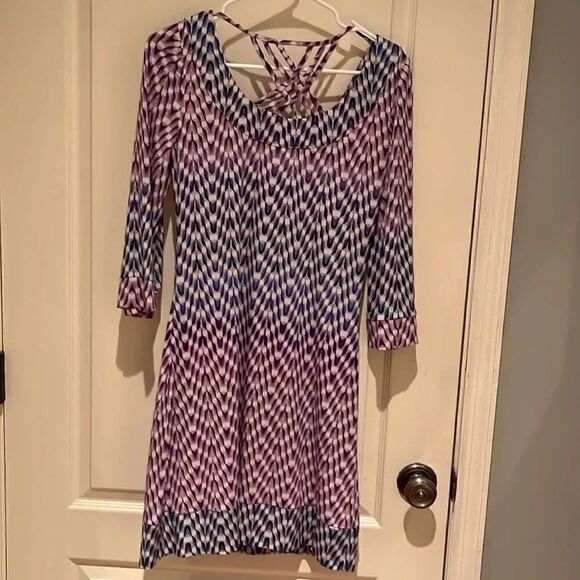 Jessica Simpson blue and purple dress. Size 4 - Picture 3 of 3